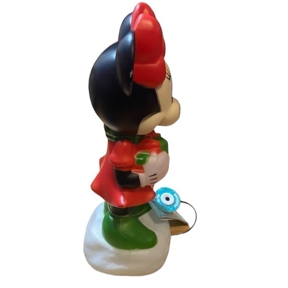 Minnie Mouse Blow Mold NEW Disney Red Black Battery Operated Christmas Decor - Picture 5 of 5